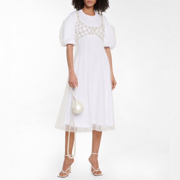 SIMONE ROCHA Micro Egg Pearl-Effect Cross-Body Bag - Picture 7 of 12